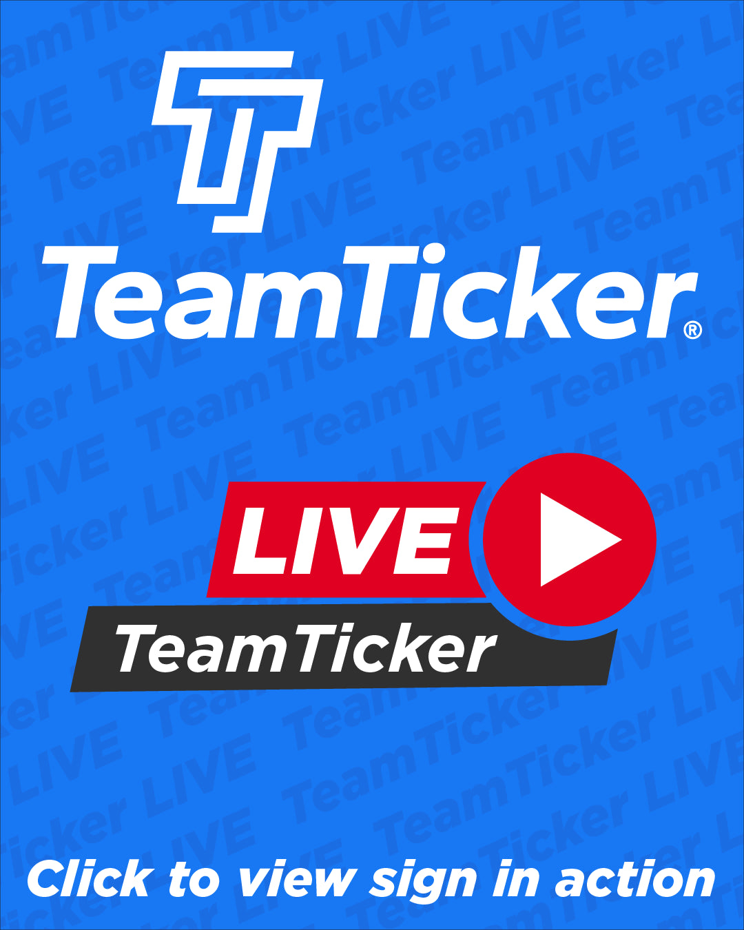 TeamTicker live college sports display