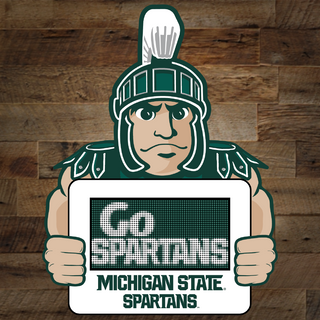 Michigan State Sparty TeamTicker - Go Spartans